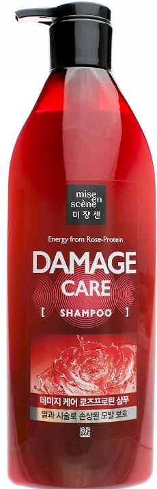 Шампунь для поврежденных волос Energy from Rose-Protein Damage Care Shampoo, 680мл Mise-en-Scene