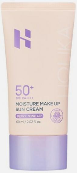 Крем солнцезащитный тонирующий Moisture Sun Cream Dewy Tone Up SPF 50+ Holika Holika