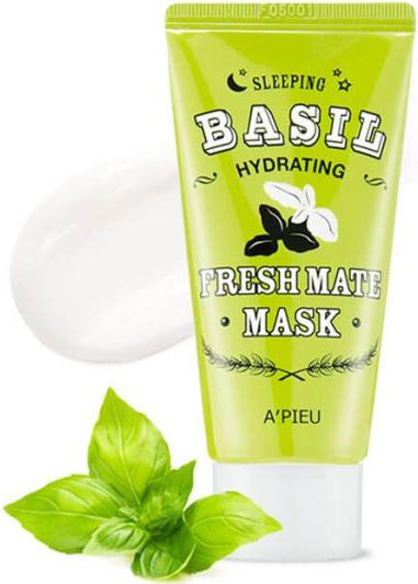 Маска ночная с экстрактом базилика и бобаба Fresh Mate Basil Hydrating Sleeping Mask A'Pieu