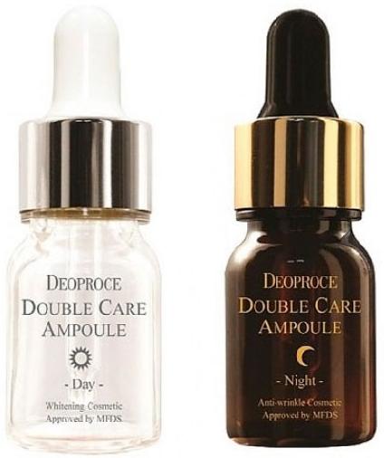 Сыворотка для лица антивозрастная Double Care Ampoule Day & Night Single Pack Deoproce