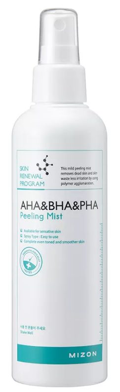 Пилинг-мист для лица с кислотами AHA&BHA&PHA Peeling Mist, 200мл Mizon