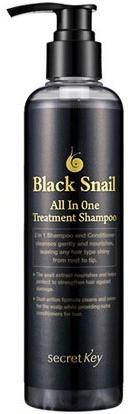 Шампунь улиточный Black Snail All in One Treatment Shampoo Secret Skin