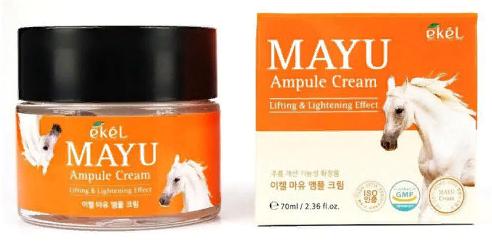 Крем для лица ампульный с лошадиным жиром Mayu Ampule Cream, 70мл Ekel