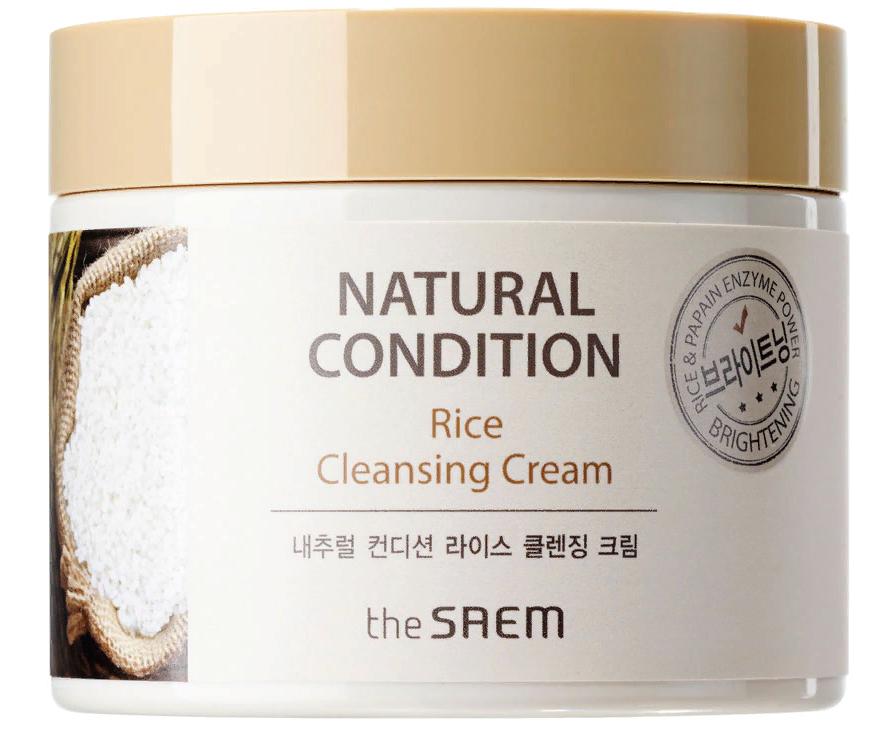 Крем очищающий рисовый Natural Condition Rice Cleansing Cream, 300мл The Saem