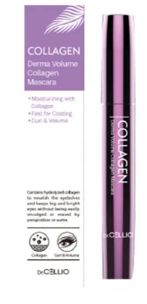 Тушь для ресниц Derma Volume Collagen Mascara, 8мл Dr.Cellio