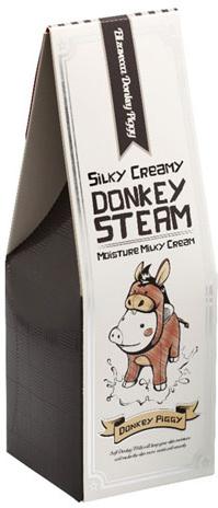 Крем для кожи молочный увлажняющий Silky Creamy Donkey Steam Moisture Milky Cream Elizavecca