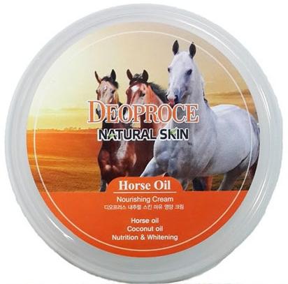 Крем для лица и тела на основе лошадиного жира Natural Skin Horse Oil Nourishing Cream Deoproce
