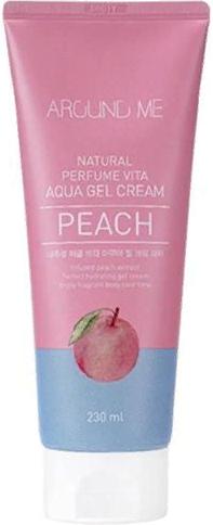 Крем- гель для тела Around Me Natural Perfume Vita Aqua Gel Cream Peach, пробник Welcos