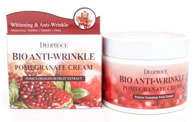 Крем для лица против морщин с экстрактом граната BIO Anti Wrinkle Pomegranate Cream, 100г Deoproce