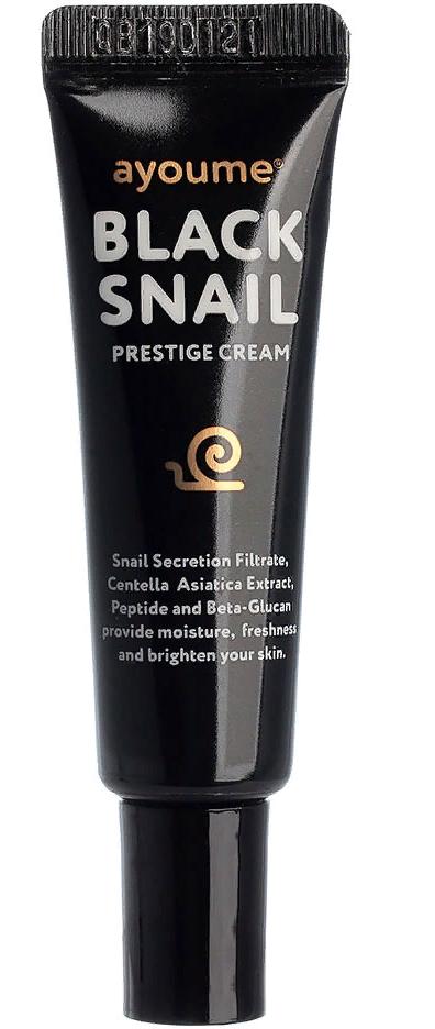 Крем для лица муцином черной улитки Black Snail Prestige Cream Miniature, 8 мл Ayoume