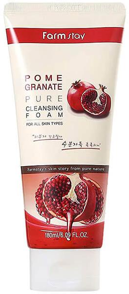 Пенка для умывания антивозрастная с экстрактом граната Pomegranate Pure Cleansing Foam, 180мл FarmStay