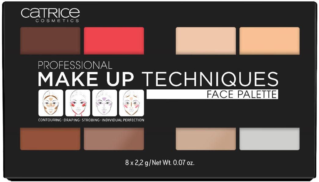 Палетка для макияжа лица: пудра, бронзер, румяна, хайлайтер Professional Make Up Techniques Face Pal Catrice