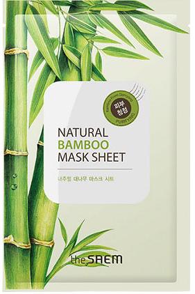Маска тканевая Natural Mask Sheet Bamboo, с экстрактом бамбука The Saem