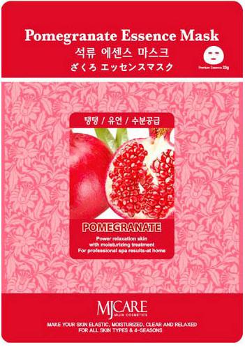 Маска тканевая Essence Mask Pomegranate, гранат Mijin