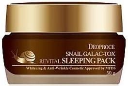 Маска ночная с муцином улитки Snail Galac-tox Revital Sleeping Pack Deoproce