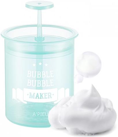Стакан-помпа для создания пышной пены Bubble Bubble Maker Mint A'Pieu