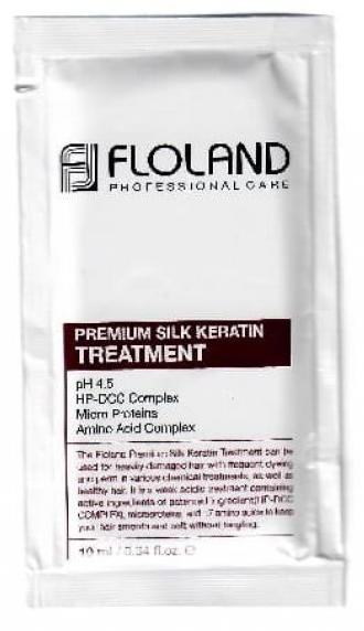 Маска для волос пробник Premium Silk Keratin Treatment, 10мл  Floland
