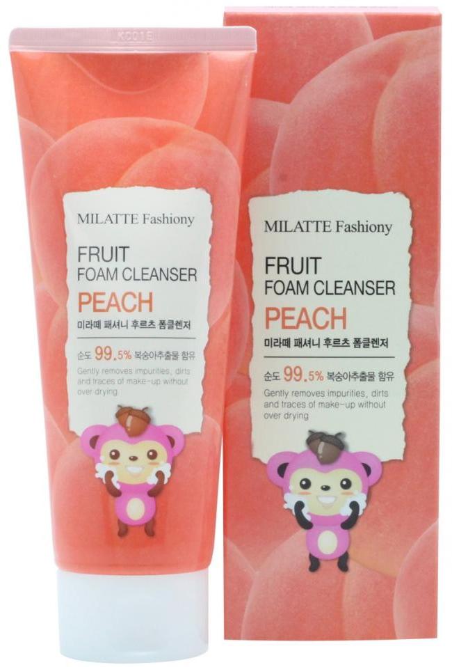 Пенка для умывания персик Fashiony Fruit Foam Cleanser, Peach Milatte