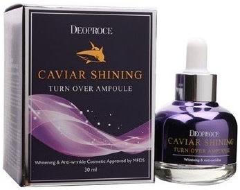 Сыворотка для лица с экстрактом икры Caviar Shining Turn Over Ampoule Deoproce