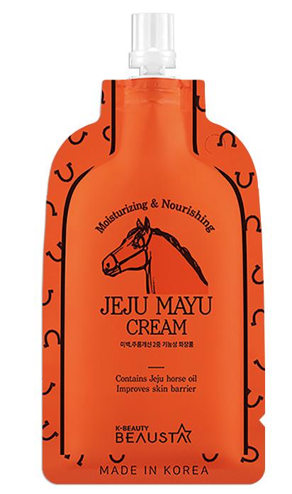 Крем интенсивный питательный для лица с лошадиным маслом Jeju Mayu Cream, 15мл Beausta