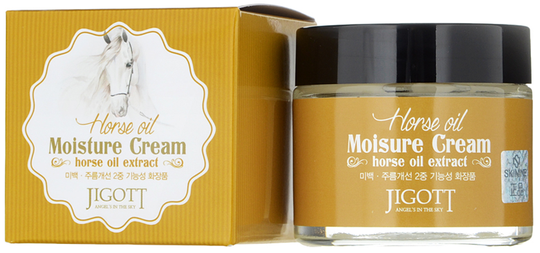 Крем для лица увлажняющий с лошадиным маслом Horse Oil Moisture Cream, 70мл Jigott