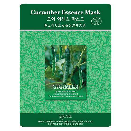 Маска тканевая Essence Mask Cucumber, с огурцом Mijin
