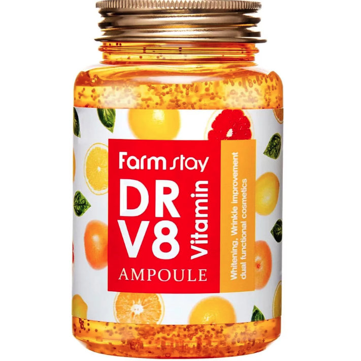 Сыворотка многофункциональная витаминная сыворотка DR-V8 Vitamin Ampoule, 250мл FarmStay