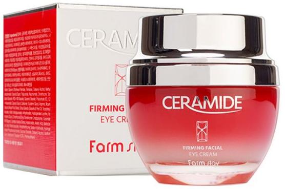 Крем для области вокруг глаз укрепляющий с керамидам Ceramide Firming Facial Eye Cream, 50мл FarmStay