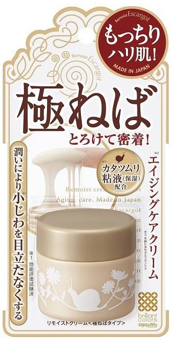 Крем для лица для сухой кожи Remoist Cream Escargot, с экстрактом слизи улиток, 30г Meishoku