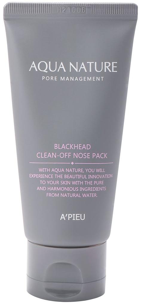 Маска для носа очищающая от черных точек Aqua Nature Blackhead Clean-Off Nose Pack A'Pieu