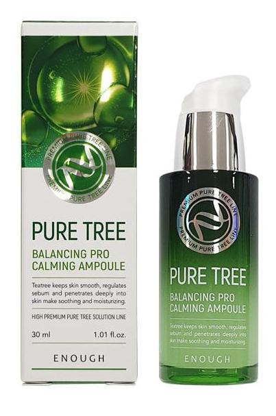 Сыворотка для лица с чайным деревом Pure Tree Balancing Pro Calming Ampoule, 30мл	 Enough