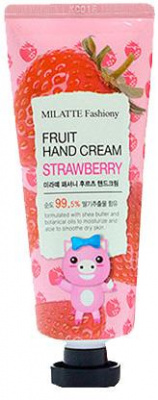 Крем для рук клубника Fashiony Fruit Hand Cream, Strawberry Milatte