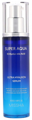 Сыворотка увлажняющая Super Aqua Ultra Hyalron Serum, 50мл Missha