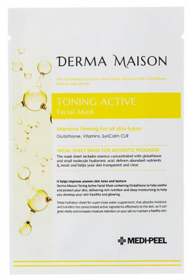 Маска для лица с витаминным комплексом Derma Maison Toning Active Facial Mask, 23мл MEDI-PEEL