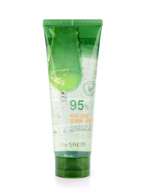 Гель с алоэ универсальный увлажняющий 95% Jeju Fresh Aloe Soothing Gel, туба, 250 мл The Saem