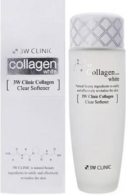 Тоник для лица Collagen White Clear Softener, 150мл 3W Clinic