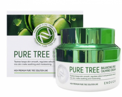 Крем для лица с экстрактом чайного дерева  Pure Tree Balancing Pro Calming Crea, 50мл Enough