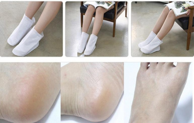 Маска носочки для ног с сухой эссенцией Dry Essence Foot Pack, 30г Petitfee