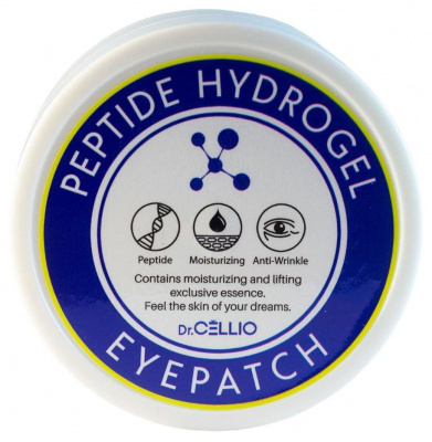 Патчи гидрогелевые для глаз Peptide Hydrogel Eye Patch Dr.Cellio