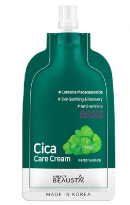 Крем восстанавливающий для лица с центеллой Cica Care Cream, 15мл Beausta