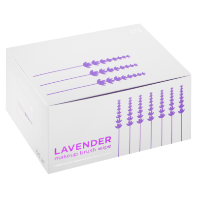 Салфетки для очищения макияжных кистей  Lavender 100шт, КО19 Manly PRO