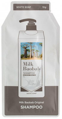 Шампунь для волос Original Shampoo White Soap Pouch, 10мл Milk Baobab