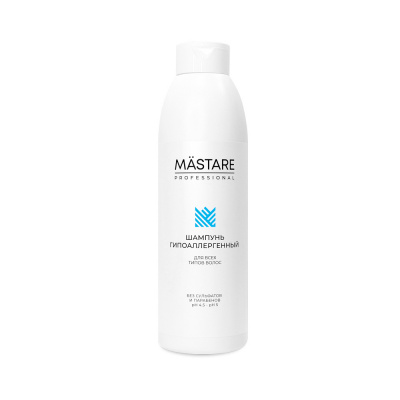 Шампунь гипоаллергенный для всех типов волос pH 4.5 - pH 5, 1000мл Mastare