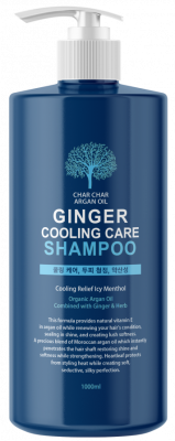 Шампунь для волос Char Char Argan Oil Ginger Cooling Care Shampoo, 1000мл Evas