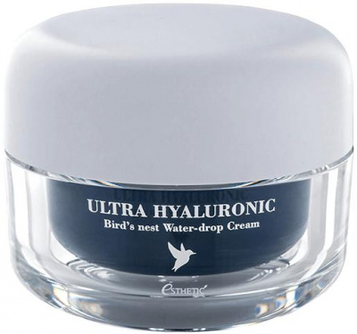 Крем для лица увлажняющий Ultra Hyaluronic Acid Bird's Nest Water-Drop Cream, 50мл Esthetic House