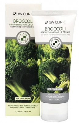 Крем для лица осветляющий с экстрактом брокколи Broccoli Brightening Tone Up Cream, 100мл 3W Clinic