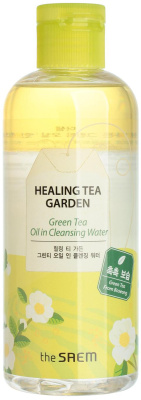 Средство для снятия макияжа Vegan Healing Tea Garden Green Tea Oil In Cleansing Water, 300мл The Saem