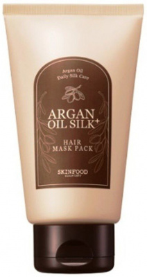 Маска для волос с маслом арганы Argan Oil Silk Plus Hair Maskpack Skinfood