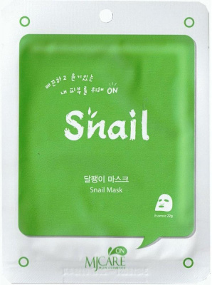 Маска тканевая On Snail Mask Pack, улиточная, 22г Mijin