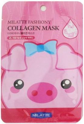 Маска тканевая с коллагеном Fashiony Collagen Mask Sheet Milatte